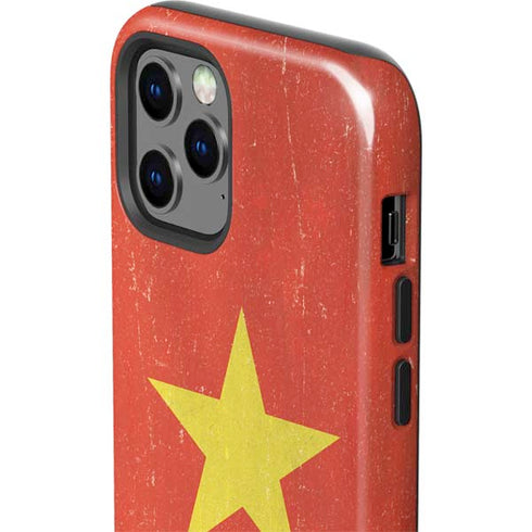 Vietnam Flag Distressed iPhone 12 Pro Impact Case