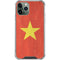 Vietnam Flag Distressed iPhone 12 Pro Max Clear Case