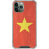 Vietnam Flag Distressed iPhone 12 Pro Max Clear Case