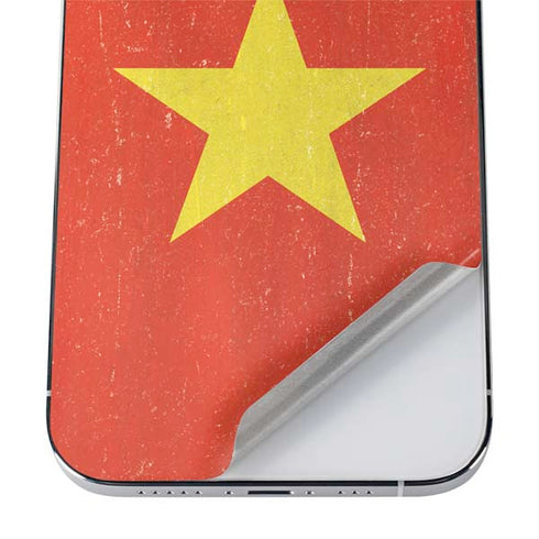 Vietnam Flag Distressed iPhone 12 Pro Max Skin