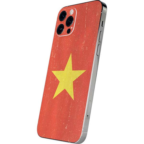 Vietnam Flag Distressed iPhone 12 Pro Skin