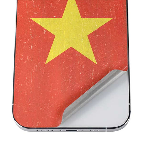 Vietnam Flag Distressed iPhone 12 Pro Skin