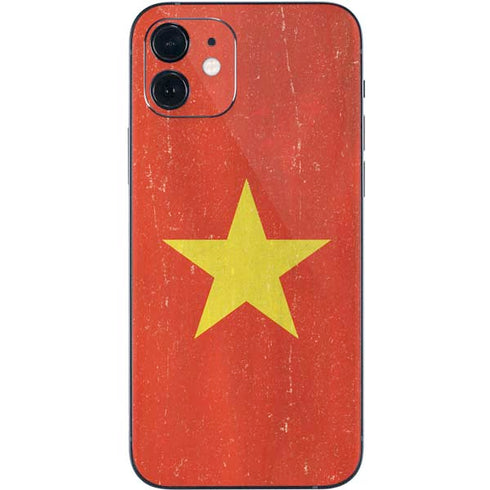 Vietnam Flag Distressed iPhone 12 Skin
