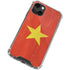 Vietnam Flag Distressed iPhone 13 Mini Clear Case