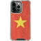 Vietnam Flag Distressed iPhone 13 Pro Clear Case