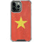 Vietnam Flag Distressed iPhone 13 Pro Max Clear Case