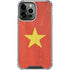 Vietnam Flag Distressed iPhone 13 Pro Max Clear Case
