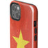 Vietnam Flag Distressed iPhone 14 Plus Impact Case