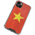 Vietnam Flag Distressed iPhone 14 Plus Clear Case