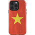 Vietnam Flag Distressed iPhone 14 Pro Impact Case