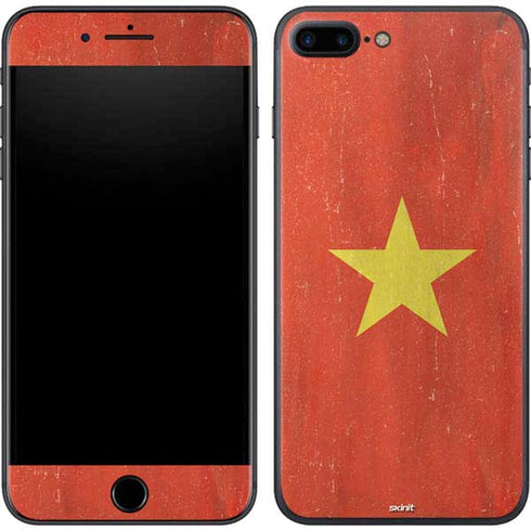 Vietnam Flag Distressed iPhone 7 Plus Skin