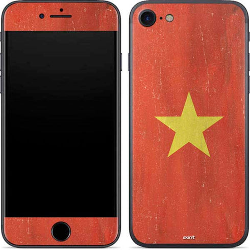 Vietnam Flag Distressed iPhone 7 Skin