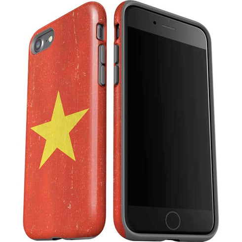 Vietnam Flag Distressed iPhone SE (2nd & 3rd Gen) Pro Case