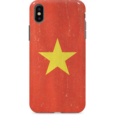 Vietnam Flag Distressed iPhone X Pro Case