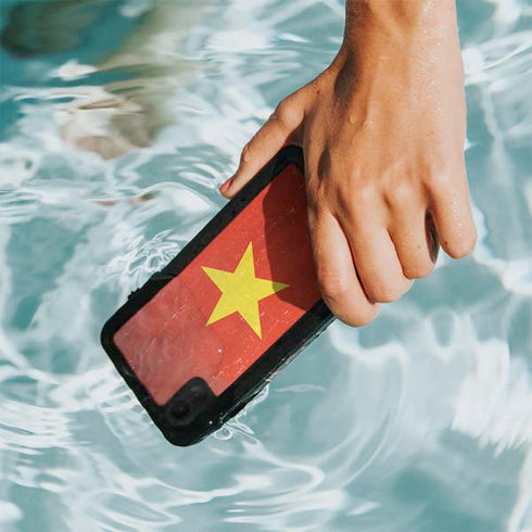 Vietnam Flag Distressed iPhone XR Waterproof Case