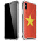 Vietnam Flag Distressed iPhone XS Max Clear Case