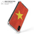 Vietnam Flag Distressed iPhone XS Max Clear Case