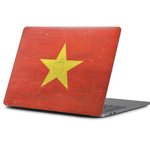 Vietnam Flag Distressed Apple MacBook Pro 13-inch Skin