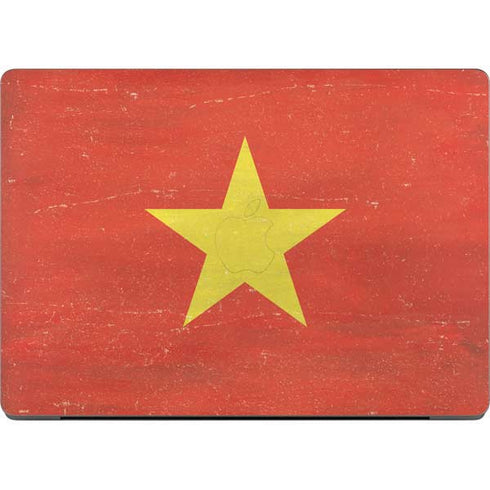 Vietnam Flag Distressed MacBook Pro 14in (2021-24) Skin