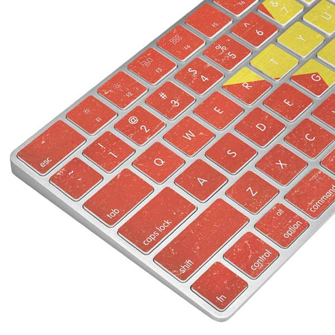 Vietnam Flag Distressed Magic Keyboard Skin