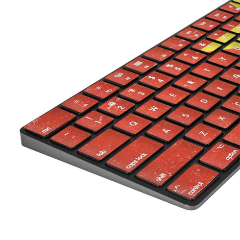 Vietnam Flag Distressed Magic Keyboard with Numeric Keypad Skin
