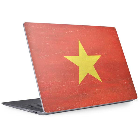 Vietnam Flag Distressed Surface Laptop 2 Skin