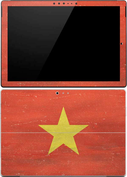 Vietnam Flag Distressed Surface Pro 4 Skin