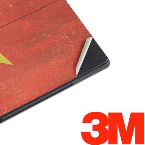 Vietnam Flag Distressed Surface Pro 7 Skin