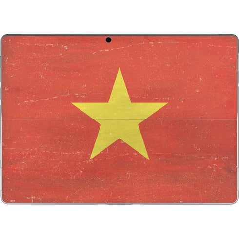 Vietnam Flag Distressed Surface Pro 9 Skin