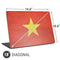 Vietnam Flag Distressed Universal Laptop 18in (14.6 x 10.6in) Skin