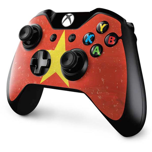 Vietnam Flag Distressed Xbox One Controller Skin