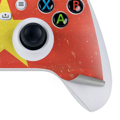 Vietnam Flag Distressed Xbox Series S Controller Skin