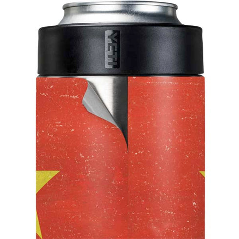 Vietnam Flag Distressed Yeti Colster Can Insulator Skin