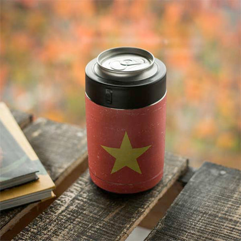 Vietnam Flag Distressed Yeti Colster Can Insulator Skin