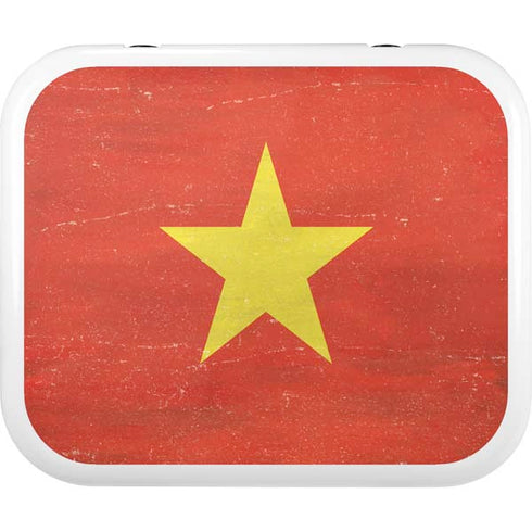 Vietnam Flag Distressed YETI Roadie 24 Hard Cooler Skin