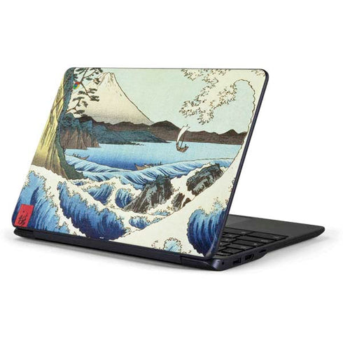 Hiroshige View from Satta Suruga Province Samsung Chromebook Skin