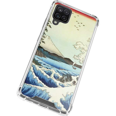Hiroshige View from Satta Suruga Province Galaxy A12 Clear Case