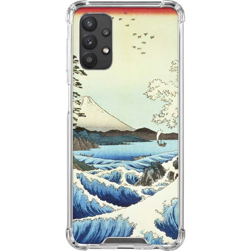 Hiroshige View from Satta Suruga Province Galaxy A32 5G Clear Case