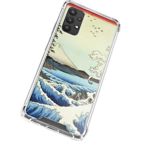 Hiroshige View from Satta Suruga Province Galaxy A32 5G Clear Case