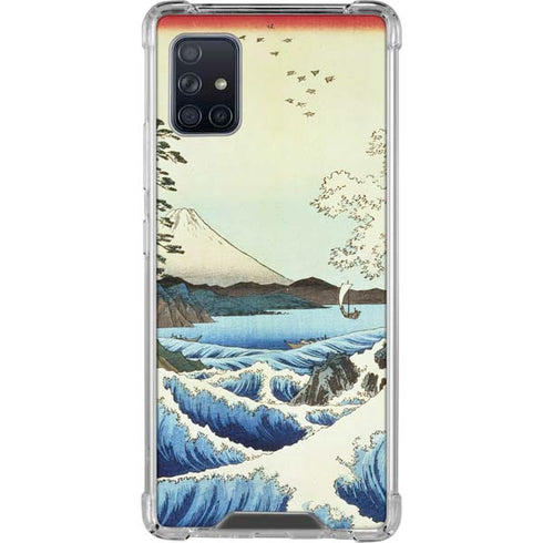 Hiroshige View from Satta Suruga Province Galaxy A51 5G Clear Case