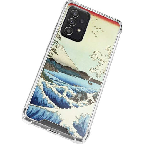 Hiroshige View from Satta Suruga Province Galaxy A52 5G Clear Case
