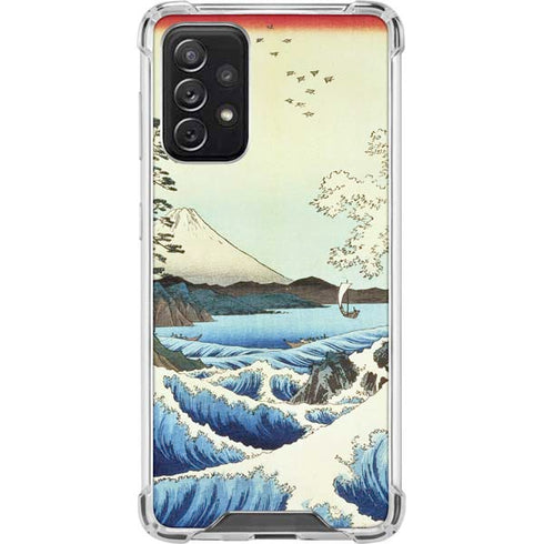Hiroshige View from Satta Suruga Province Galaxy A72 5G Clear Case