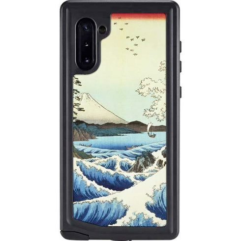 Hiroshige View from Satta Suruga Province Galaxy Note 10 Waterproof Case