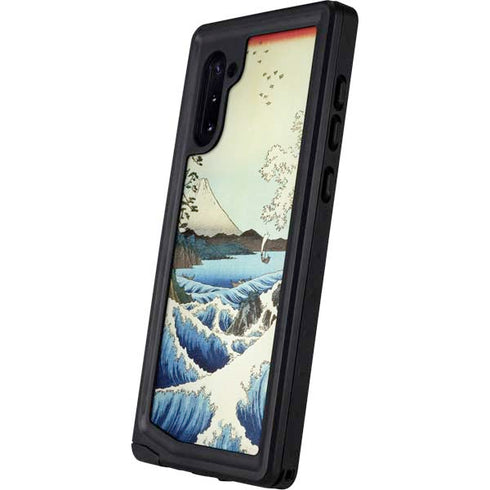 Hiroshige View from Satta Suruga Province Galaxy Note 10 Waterproof Case