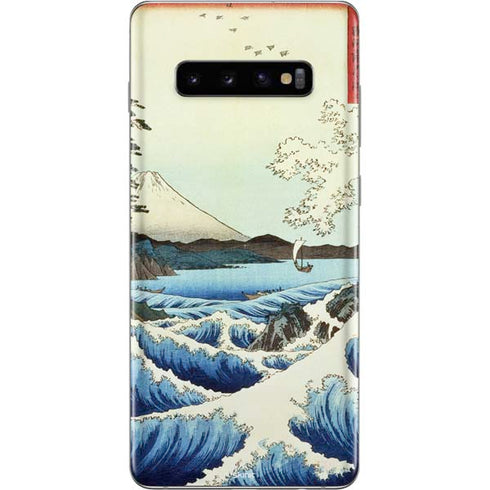 Hiroshige View from Satta Suruga Province Galaxy S10 Plus Skin