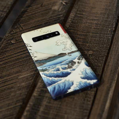 Hiroshige View from Satta Suruga Province Galaxy S10 Plus Skin