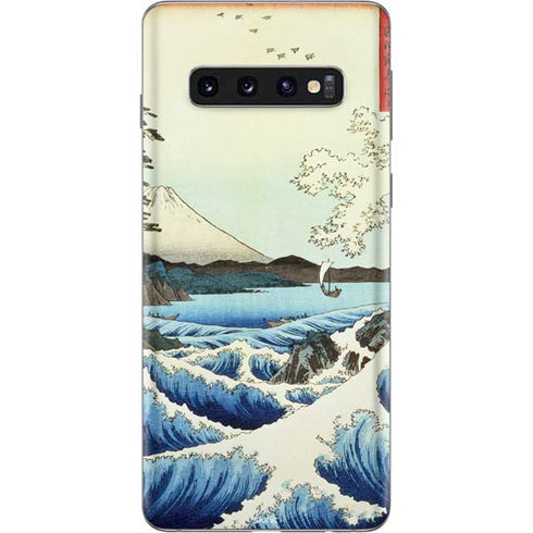 Hiroshige View from Satta Suruga Province Galaxy S10 Skin
