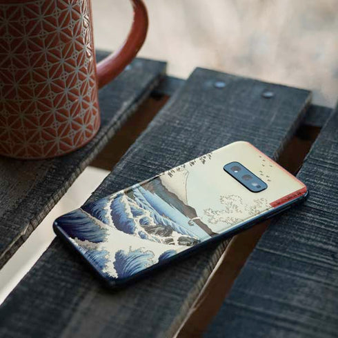 Hiroshige View from Satta Suruga Province Galaxy S10e Skin