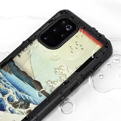 Hiroshige View from Satta Suruga Province Galaxy S20 Plus Waterproof Case