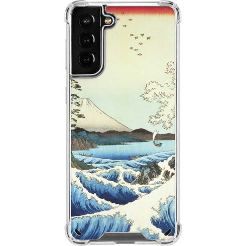 Hiroshige View from Satta Suruga Province Galaxy S21 Plus 5G Clear Case